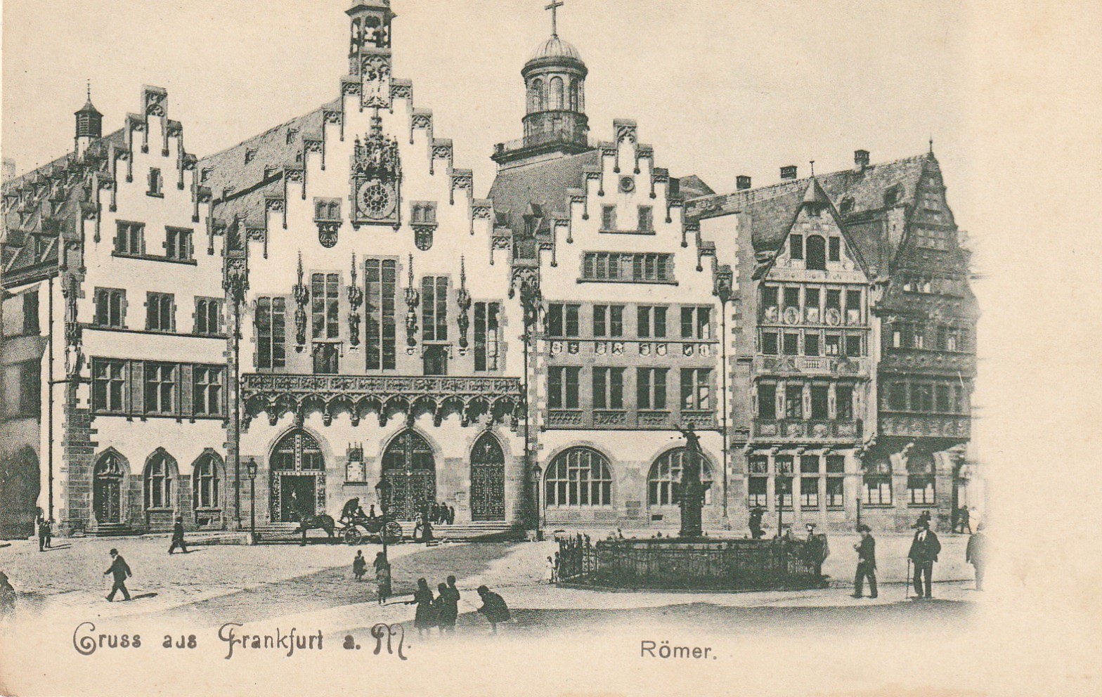 Gruss aus FRANKFURT. Römer vers 1900