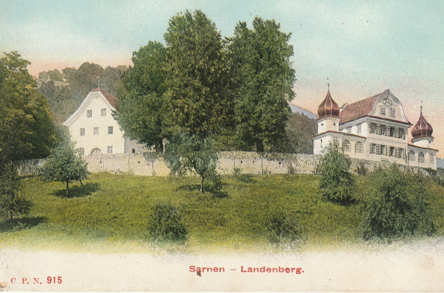 Suisse SARNEN. Landenberg vers 1900
