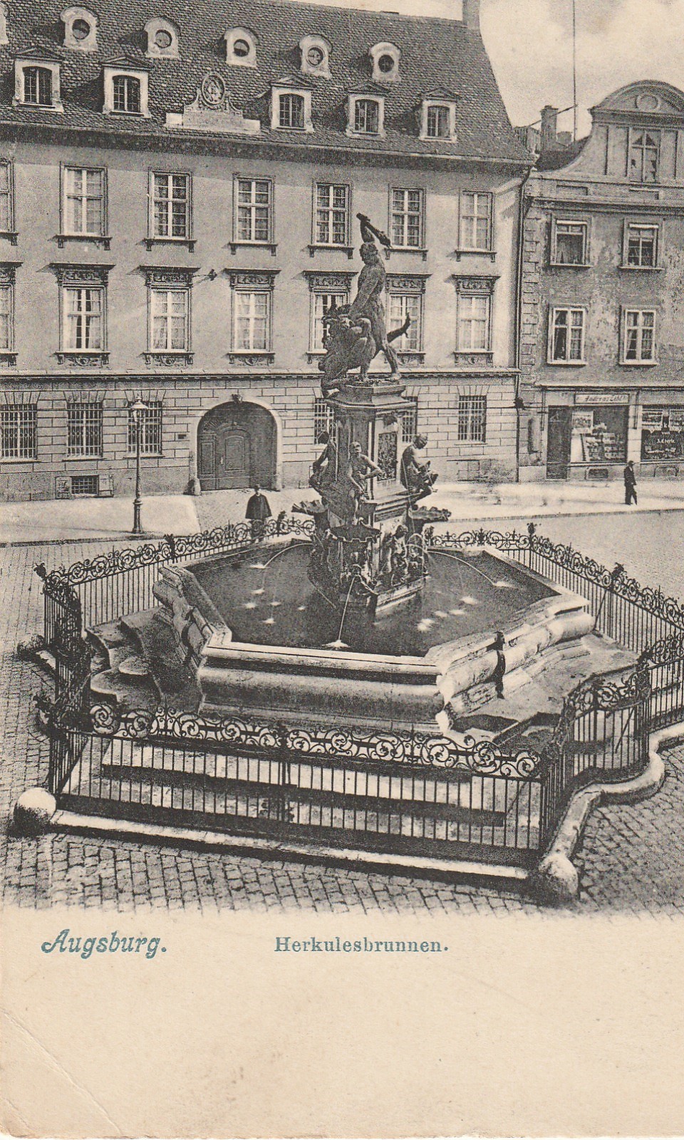 Allemagne AUGSBURG. Herkulesbrunnen vers 1900