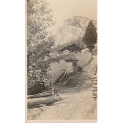 Rare Suisse CHAMPERY. Chapelle sur le chemin de la Croix de Culet 1926