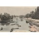 94 CRETEIL. Canoteurs sur les bords de la Marne vers 1900
