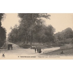 78 SAINT-GERMAIN-EN-LAYE. Entrée de la Forêt route des Loges animation