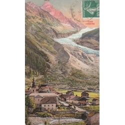 74 ARGENTIERE. Village avec boucherie-charcuterie Bonadet, Aiguille et Glacier 1922