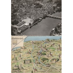 2 x Photo cpsm grand format 17 CONFOLENS Quartier Saint-Maxime Vieux Pont et CONFOLENTAIS