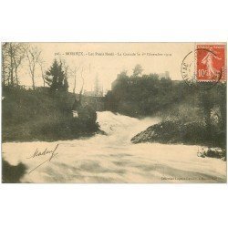 carte postale ancienne 22 MORIEUX. Les Ponts Neufs et la Cascade 1912
