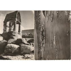 2 x Photo cpsm grand format 22 PLOUMANAC'H. Oratoire Saint-Guirec et Presqu'ïle, Port et PLages Bastille 1948-51