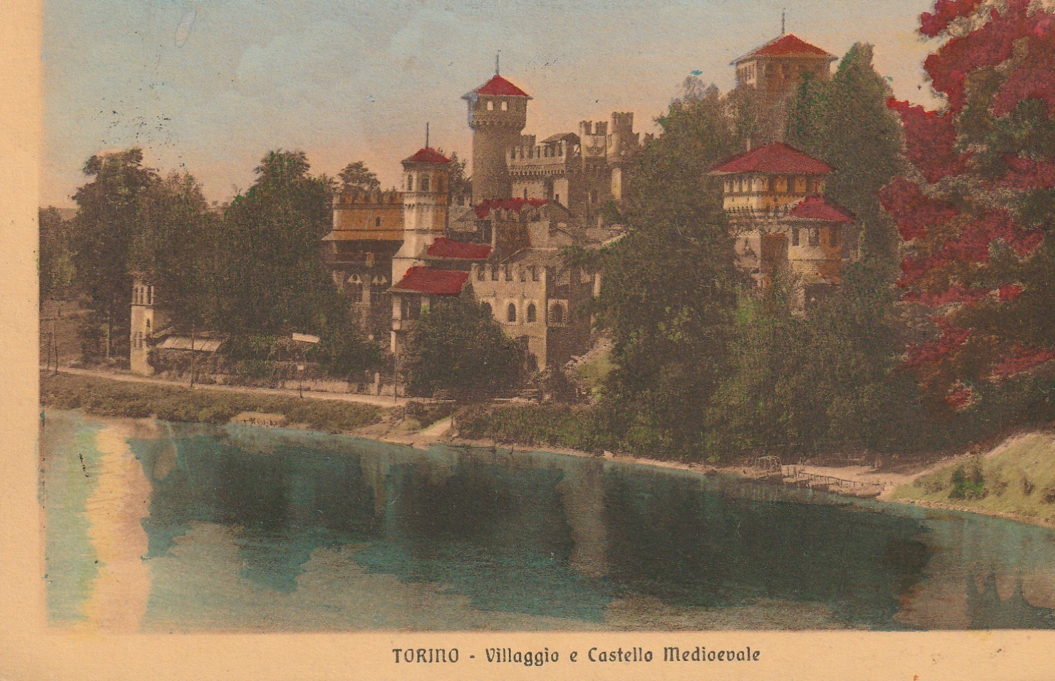 Italia TORINO. Villagio e Castello Mediovale 1915