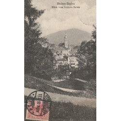 Allemagne BADEN-BADEN. Blick vom Schloss Solms 1910