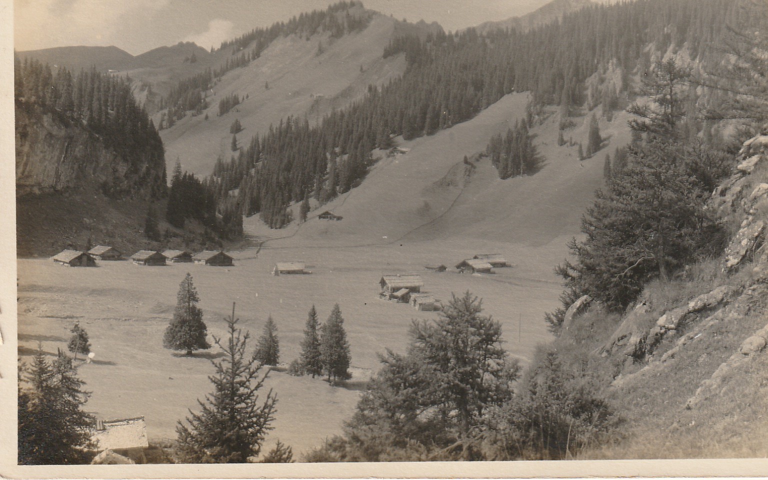 Suisse VALAIS CHAMPERY - Châlets de Barmaz - Dents blanches 1926 photo cpa