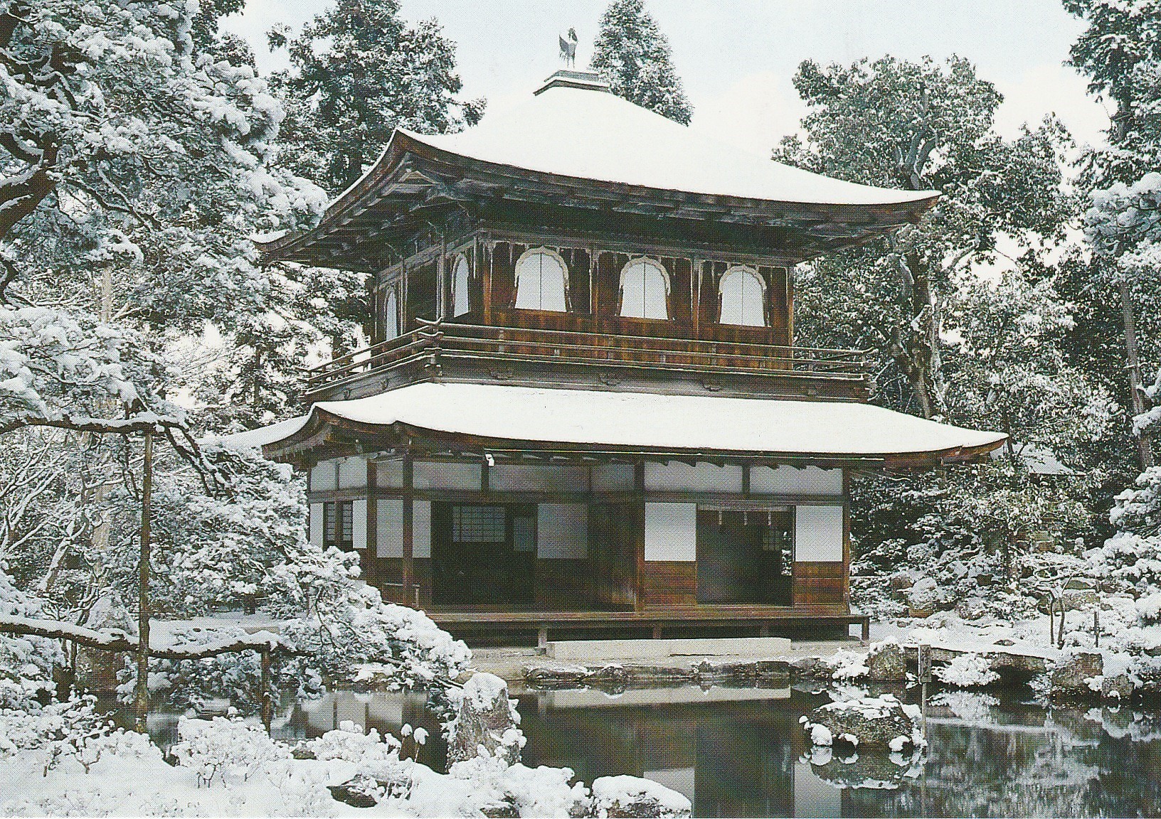 Photo cpsm grand format Japon KYOTO The Temple of the Silver Pavillon