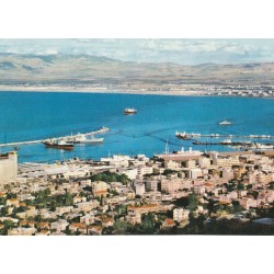 Photo cpsm grand format Israël HAIFA le Quartier du Port