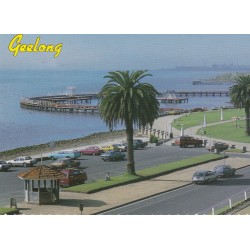 Photo cpsm grand format Australie GEELONG Victoria Eastern Beach