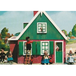 Photo cpsm grand format JEUX & JOUETS Dolls from Dovina Couple Enfants Hollandais avec Poupee