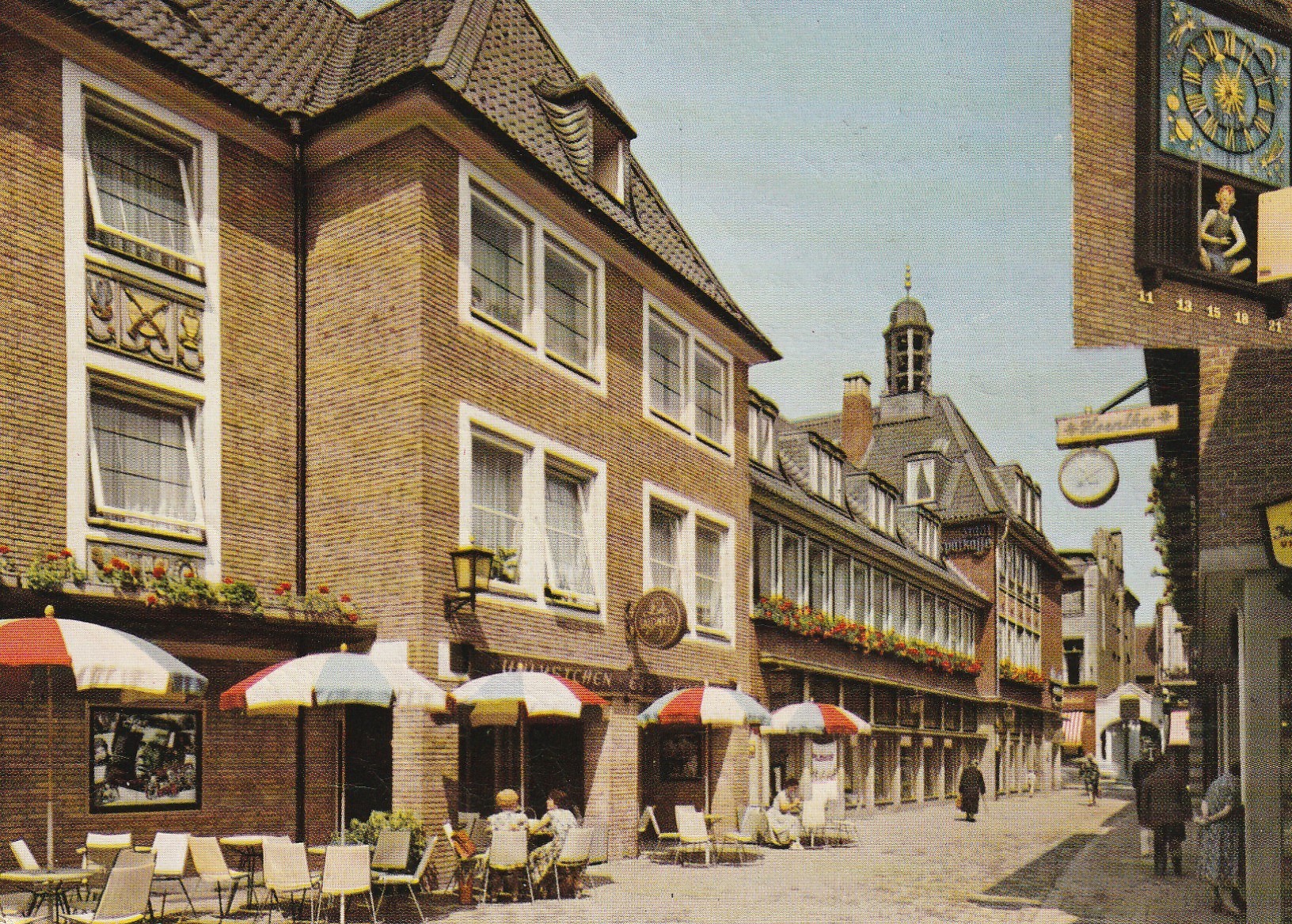 Photo cpsm grand format Allemagne DÜSSELDORF. Schneider-Wibbel-Gasse 1961