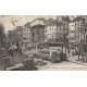 PARIS X. Autobus à plateforme, taxi et attelages Porte et Boulevard Saint-Martin 1914