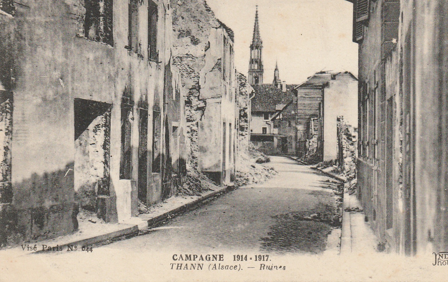 68 THANN. Ruines campagne 1914-1917