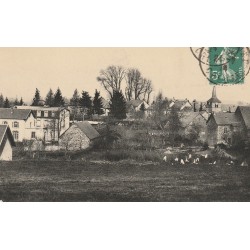 23 LA COURTINE. Vue générale sur le Village 1914