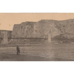 26 DONZERE. Les Rochers du Robinet et le Pont animation 1917