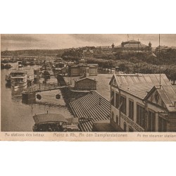 Allemagne MAINZ. An der Dampferstationen Au stations des bateaux , at the steamer stations