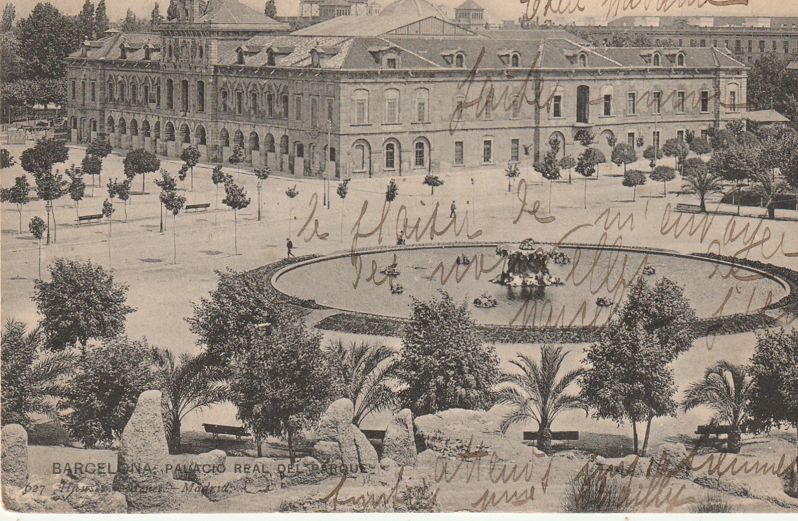 Espagne BARCELONA. Palacio Real del Parque vers 1904