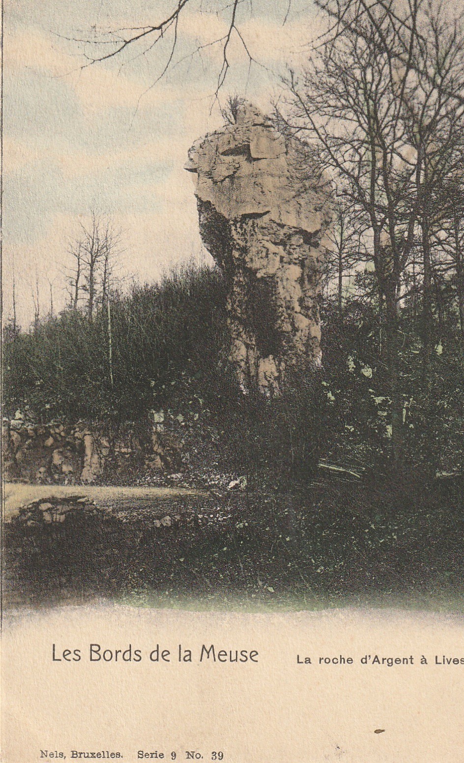BELGIQUE. Les Bords de la Meuse. La Roche d'Argent à LIVES vers 1900