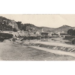 30 ALES. Le Gardon côté du Pont de Rochebelle 1935