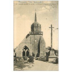 carte postale ancienne 22 PERROS-GUIREC. Calvaire et Eglise 1929