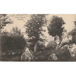22 SAINT-QUAY-PORTRIEUX. Pierres druidiques Kertugal 1927