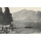 73 AIX-LES-BAINS. Lavandières sur Le Lac du Bourget et la Dent du Chat