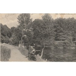 94 SAINT-MAURICE. Peintre sur les bords de la Marne 1906