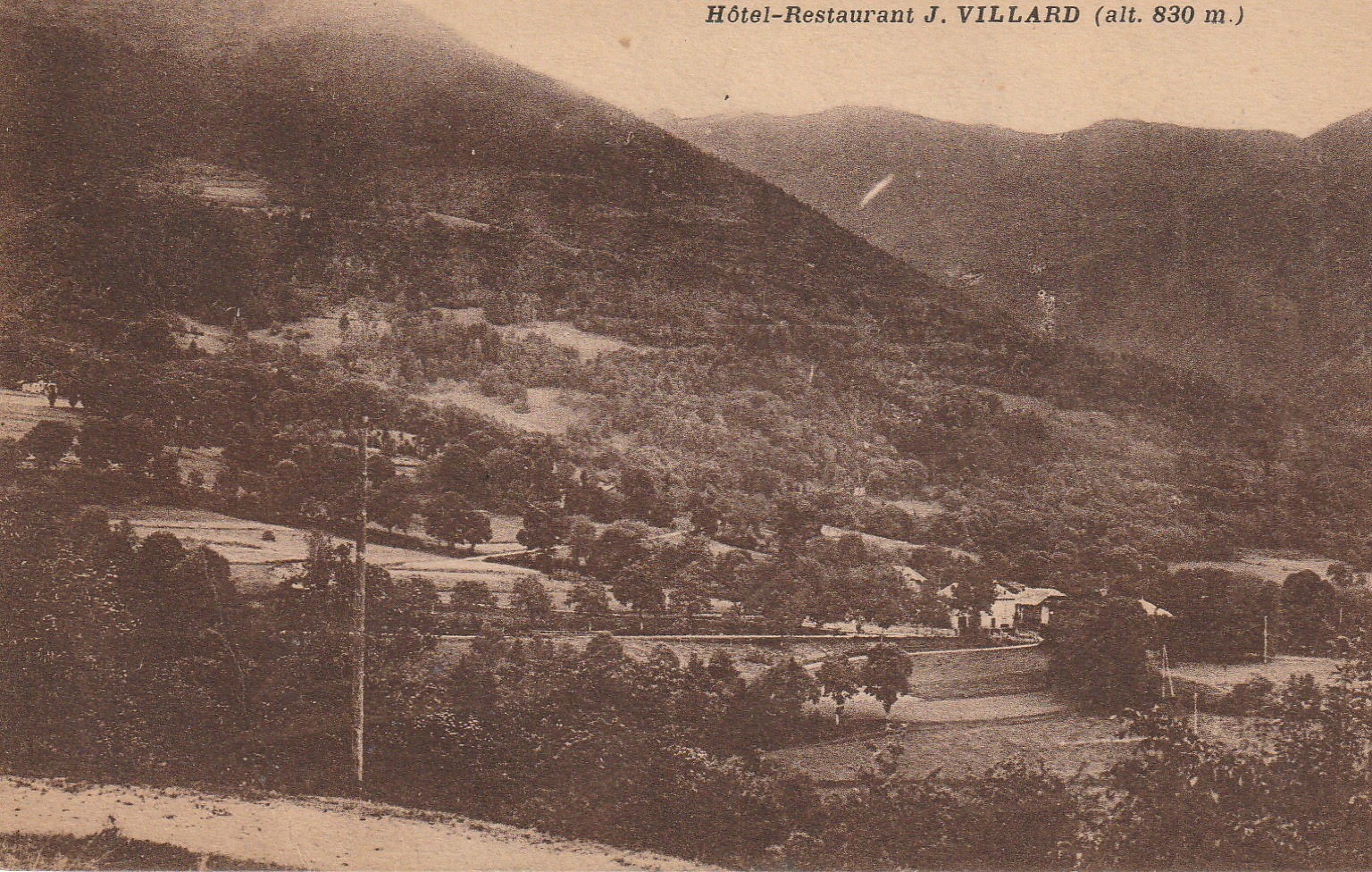 73 LE VILLARD DE LA TABLE. Hôtel Restaurant Villard 1935