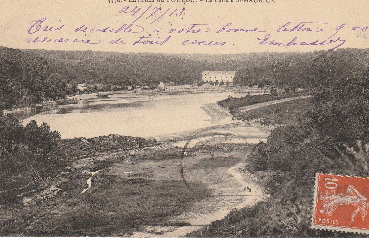 29 Environs du POULDU. La Laita à Saint-Maurice 1913