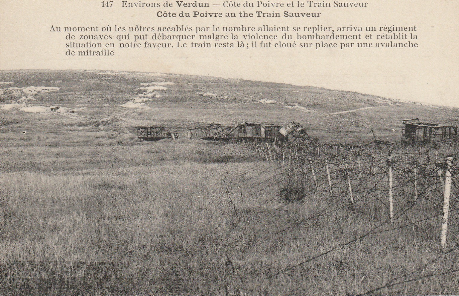 55 Environs de VERDUN. Côte du Poivre et le Train Sauveur
