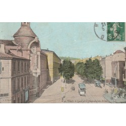 30 NÎMES. Lycée et tramway Boulevard des Arènes 1916
