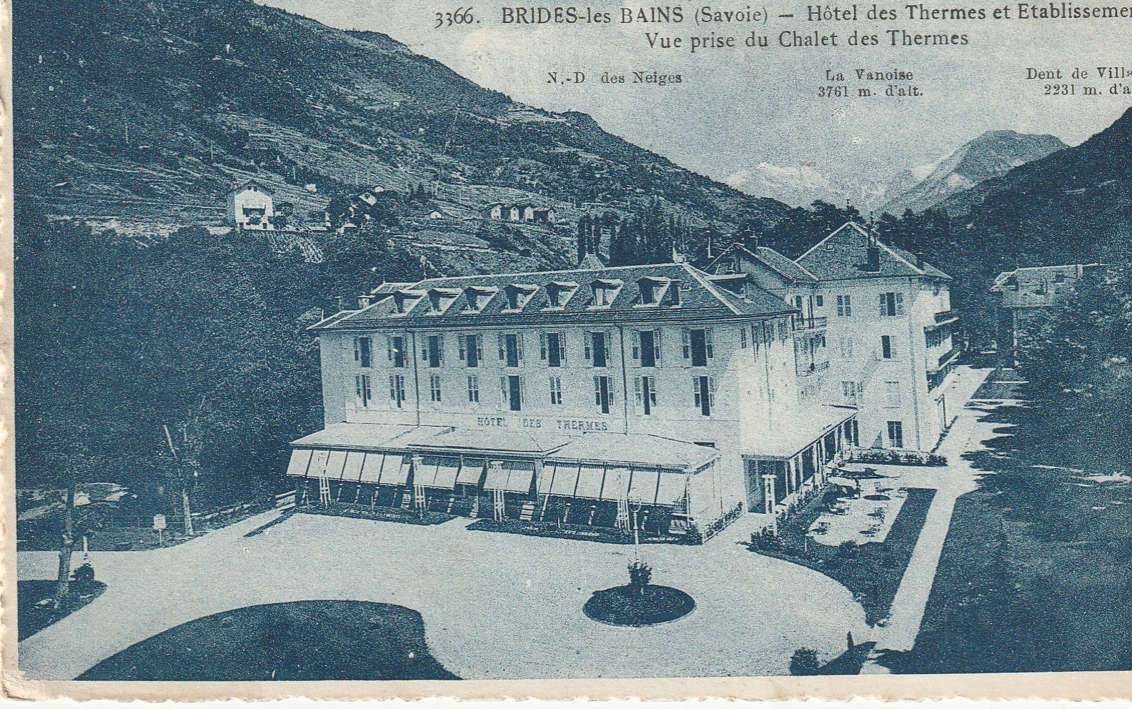 73 BRIDES-LES-BAINS. Hôtel des Thermes et Etablissement 1924