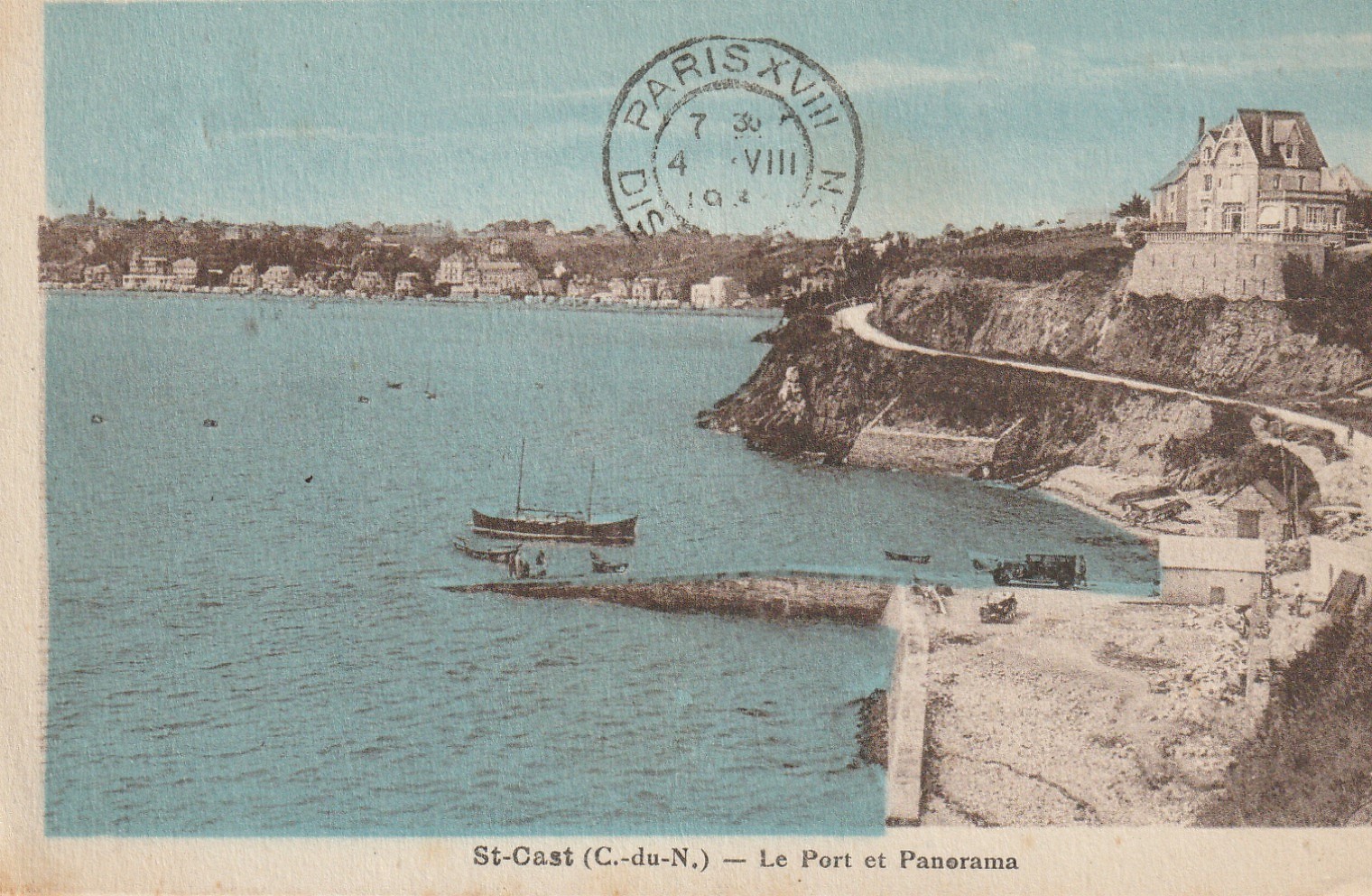 22 SAINT-CAST. Le Port et Panorama 1930