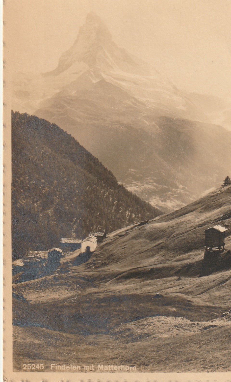 Suisse Findelen ZERMATT mit Matterhorn (1922)