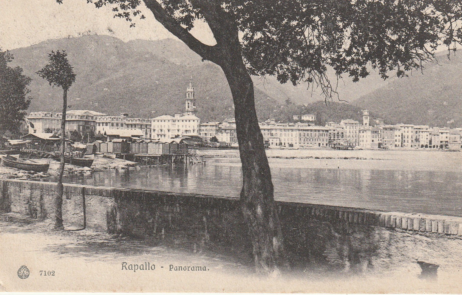 Italia RAPALLO. Panorama DALLA VILLA DORIA verso 1910...