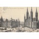Allemagne WIESBADEN. Markplatz mit Brunnen, Rathaus Evang. Kauptkirche 1906