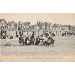 62 LE TOUQUET-PARIS-PLAGE. La Plage et les Villas belle animation
