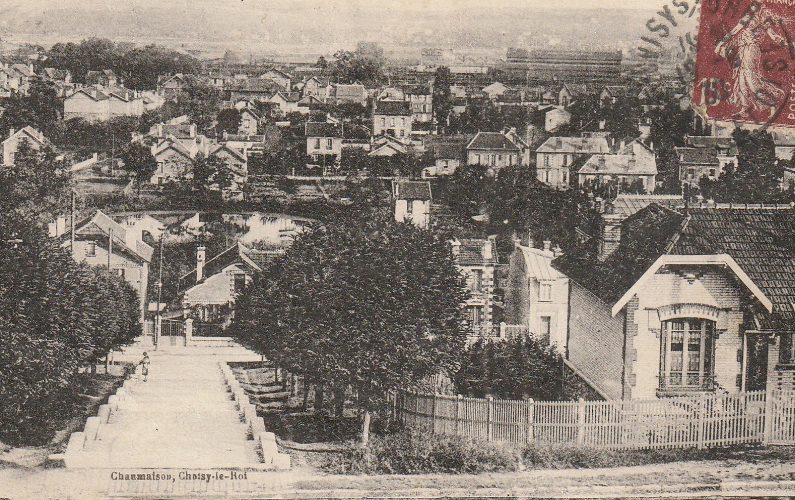 91 JUVISY-SUR-ORGE. Vue de la Terrasse et du Miroir 1938
