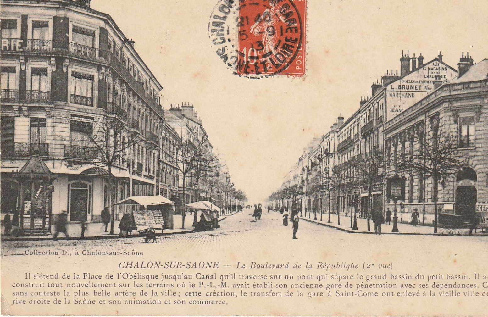 71 CHALON-SUR-SAONE. Boulevard de la République 1913