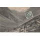65 BAREGES. Vallée du Lienz et le Néouvielle avec paysans et âne 1907