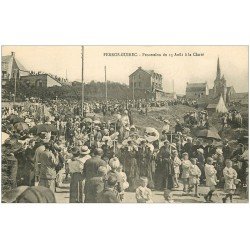 carte postale ancienne 22 PERROS-GUIREC. Procession du 15 Août à la Clarté