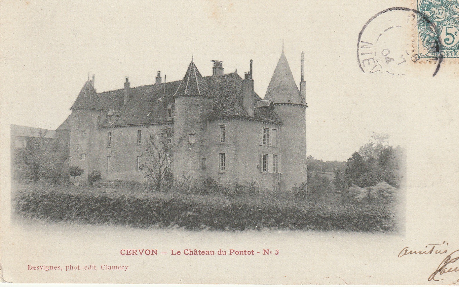 58 CERVON. Le Château du Pontot 1904