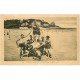 carte postale ancienne 22 PERROS-GUIREC. Scènes de Plage vers 1930