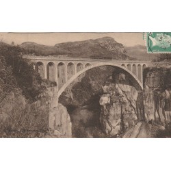 01 LE PONT DU MOULIN-DES-PIERRES. Ligne du Tramway électrique de Bellegarde à Chézery 1925