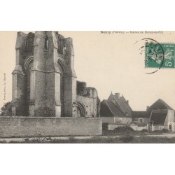 58 DONZY. Ruines de Donzy-le-Pré ancienne Eglise 1914