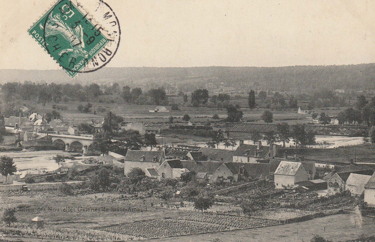 18 SAINT-AMAND-MONTROND. Vallée du Cher 1907