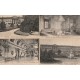 4 cpa 60 COMPIEGNE. Château, Parc Banc Napoléon, Façade, Salle des Gardes et Grand Salon Réception Dames d'Honneur